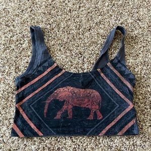 Out from under crop tank/bralette